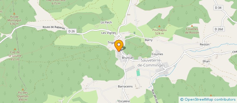 localisation de l'entreprise ALVES DA SILVA JOSE  SAUVETERRE-DE-COMMINGES