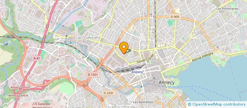 localisation de l'entreprise ALVES ELECTRICITE 74 à ANNECY