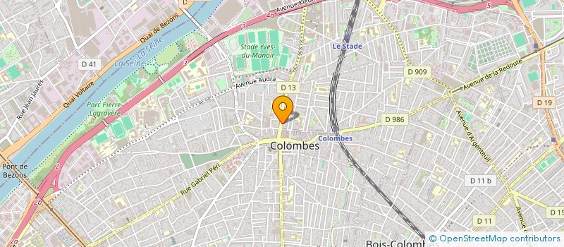 localisation de l'entreprise ALVESMCUT COIFFURE à COLOMBES