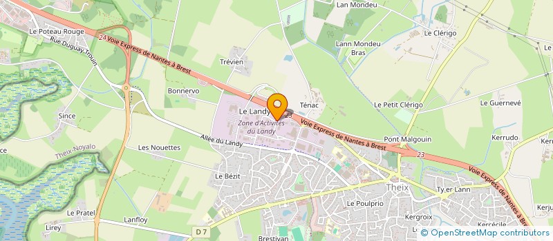 localisation de l'entreprise ALVETE à THEIX-NOYALO