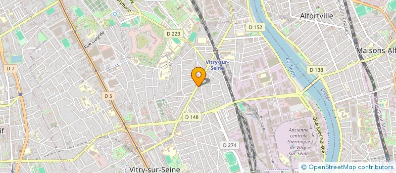 localisation de l'entreprise ALVGAS à VITRY-SUR-SEINE