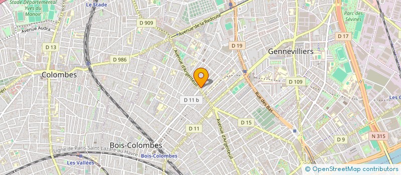 localisation de l'entreprise ALVI 1 à ASNIERES-SUR-SEINE