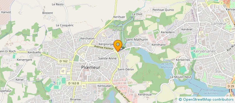localisation de l'entreprise ALVI à PLOEMEUR