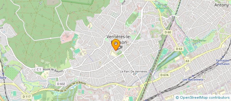 localisation de l'entreprise ALVI à VERRIERES-LE-BUISSON