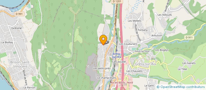 localisation de l'entreprise ALVI ET BOIS à GRESY-SUR-AIX