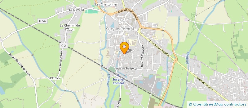 localisation de l'entreprise ALVI SAGA IMMO  SURY-LE-COMTAL