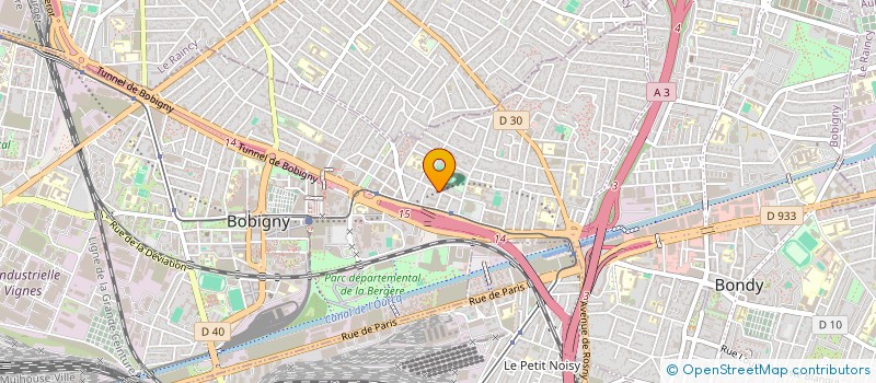 localisation de l'entreprise ALVI SECURITE  BOBIGNY