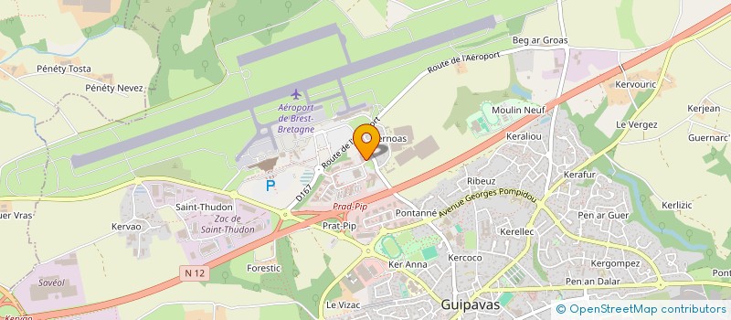 localisation de l'entreprise ALVIE  GUIPAVAS