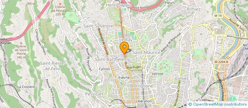 localisation de l'entreprise ALVIN à NICE