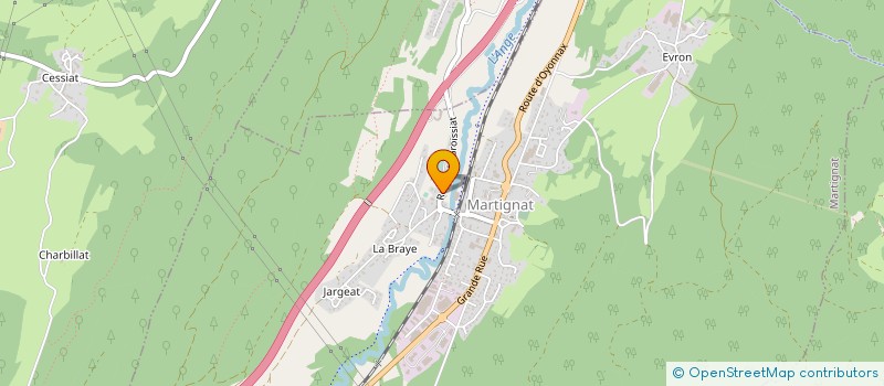localisation de l'entreprise ALVIPLAST à MARTIGNAT