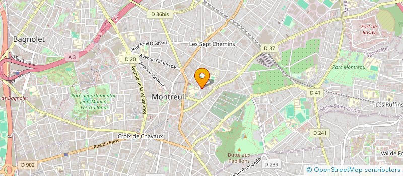 localisation de l'entreprise ALVIRA STORE  MONTREUIL