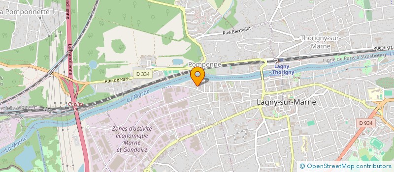 localisation de l'entreprise ALVITEC à LAGNY-SUR-MARNE