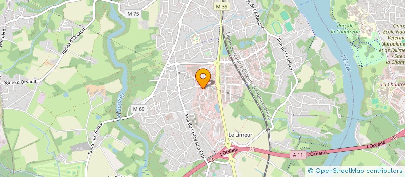 localisation de l'entreprise ALVIVA à LA CHAPELLE-SUR-ERDRE