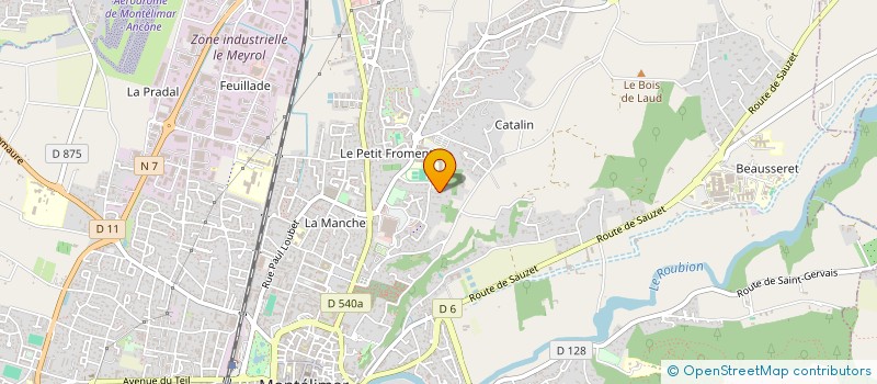 localisation de l'entreprise ALW IMMO  MONTELIMAR