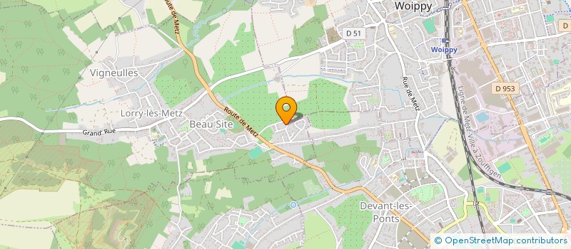 localisation de l'entreprise ALWI  LORRY-LES-METZ