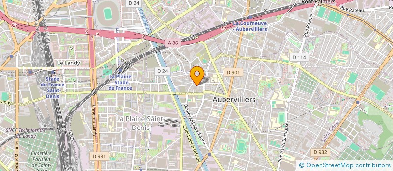 localisation de l'entreprise ALX à AUBERVILLIERS
