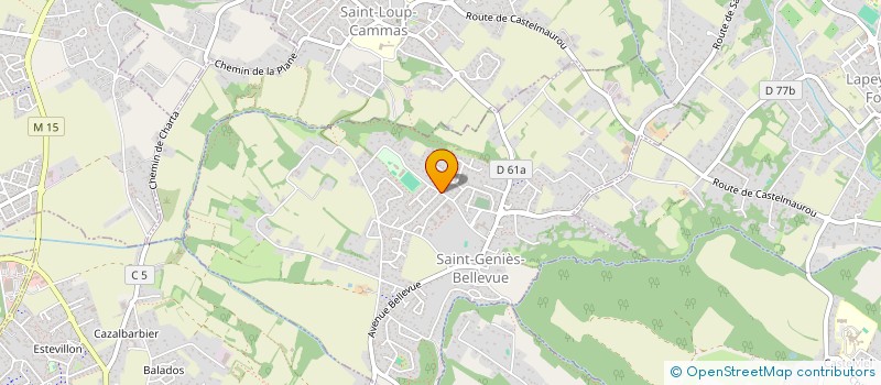 localisation de l'entreprise ALY'J FOOD  SAINT-GENIES-BELLEVUE