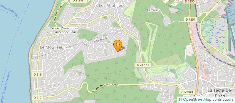 localisation de l'entreprise ALYA à LA TESTE-DE-BUCH
