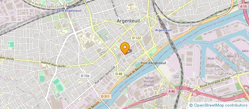 localisation de l'entreprise ALYA à ARGENTEUIL