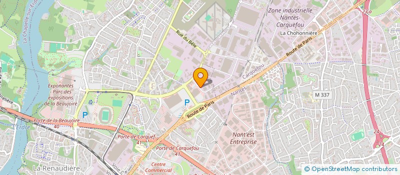 localisation de l'entreprise ALYA à NANTES