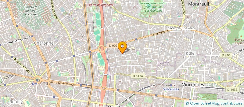 localisation de l'entreprise ALYA à MONTREUIL