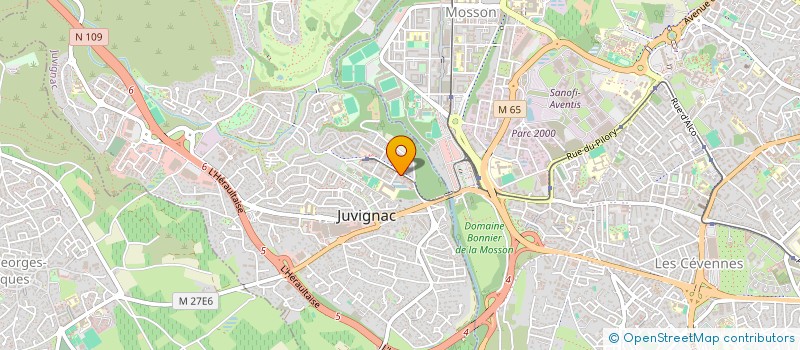 localisation de l'entreprise ALYA  JUVIGNAC