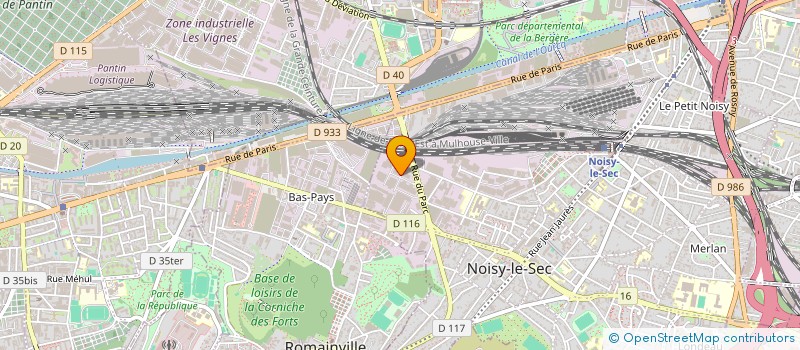 localisation de l'entreprise ALYA AUTO à NOISY-LE-SEC