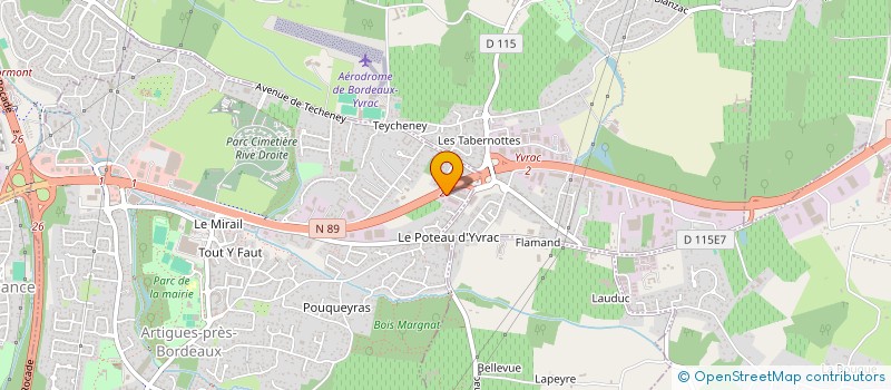 localisation de l'entreprise ALYA BATIMENT à ARTIGUES-PRES-BORDEAUX
