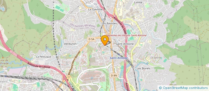 localisation de l'entreprise ALYA IMMOBILIER à MARSEILLE