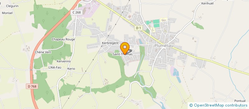 localisation de l'entreprise ALYA INFORMATIQUE à PLUMELIAU-BIEUZY