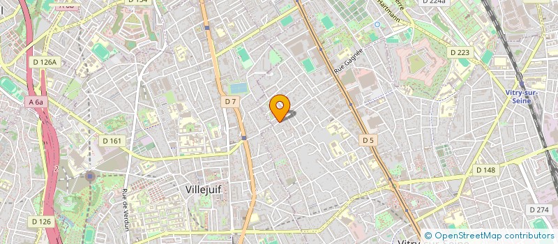 localisation de l'entreprise ALYA TRANS à VITRY-SUR-SEINE