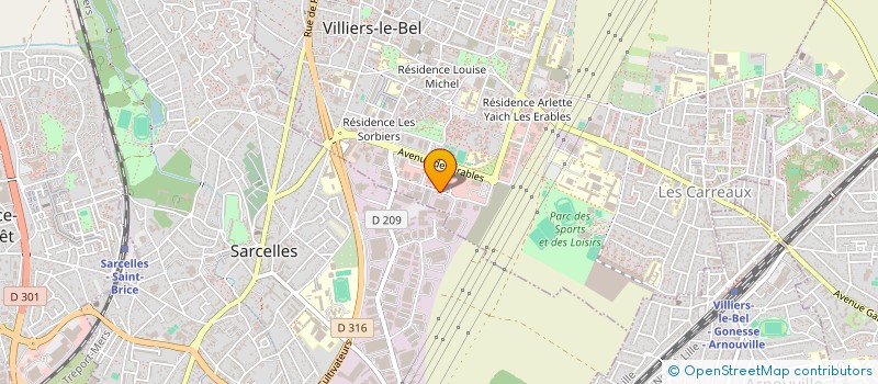 localisation de l'entreprise ALYA TRANSPORTS  VILLIERS-LE-BEL