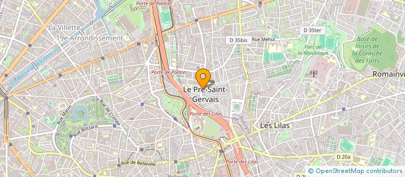 localisation de l'entreprise ALYAH DISTRIBUTION  LE PRE-SAINT-GERVAIS