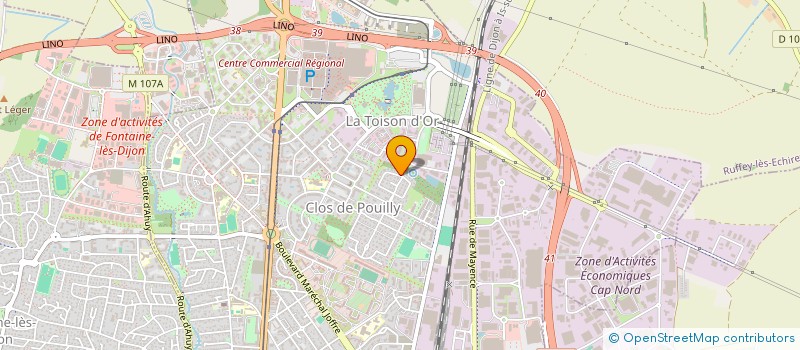 localisation de l'entreprise ALYAH MAJORELLE à DIJON