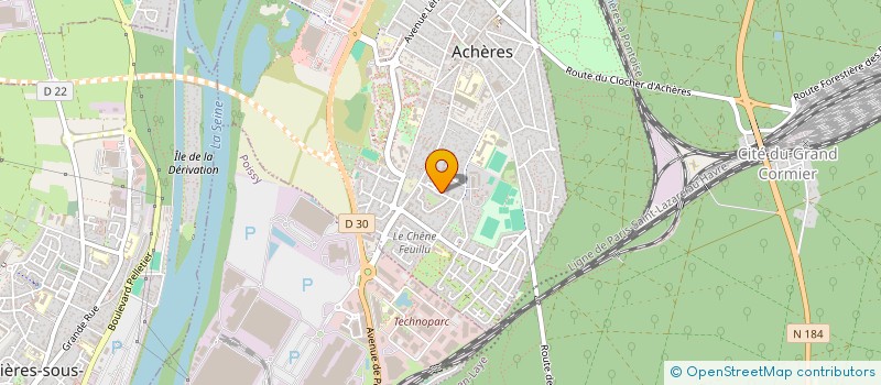 localisation de l'entreprise ALYAM  ACHERES