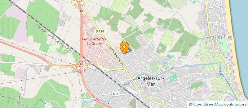 localisation de l'entreprise ALYANN  ARGELES-SUR-MER