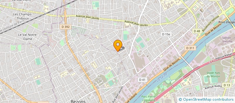 localisation de l'entreprise ALYAS ECHAFAUDAGES à ARGENTEUIL