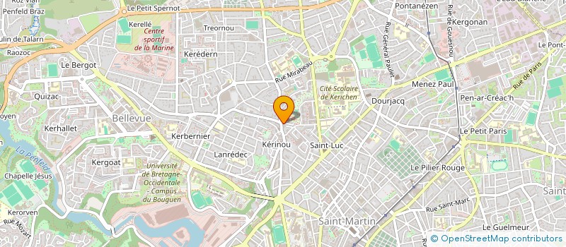 localisation de l'entreprise ALYENA à BREST