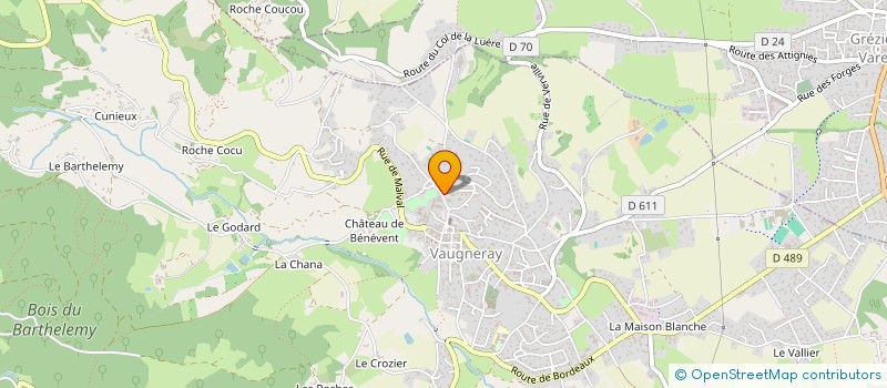 localisation de l'entreprise ALYESTA  VAUGNERAY