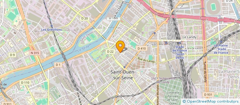 localisation de l'entreprise ALYLIA CONSEIL à SAINT-OUEN-SUR-SEINE