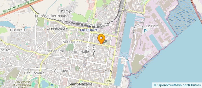 localisation de l'entreprise ALYM à SAINT-NAZAIRE