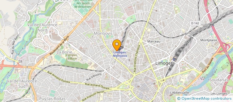 localisation de l'entreprise ALYNA à LIMOGES