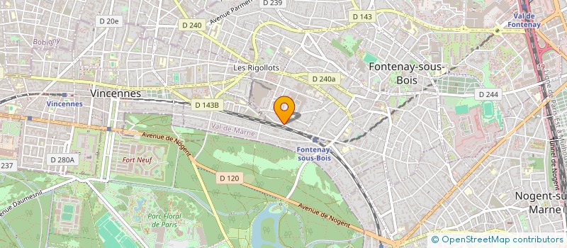 localisation de l'entreprise ALYNDIA à FONTENAY-SOUS-BOIS