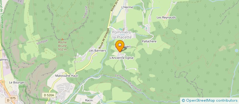 localisation de l'entreprise ALYO à LA SURE EN CHARTREUSE