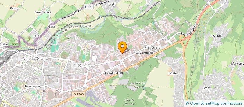 localisation de l'entreprise ALYO  VETRAZ-MONTHOUX