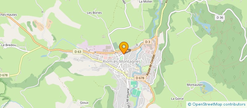 localisation de l'entreprise ALYONA à RIOM-ES-MONTAGNES
