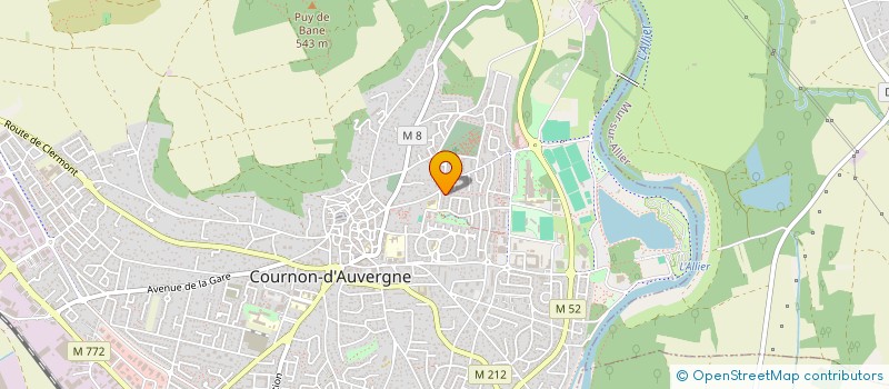 localisation de l'entreprise ALYONITY à COURNON D AUVERGNE