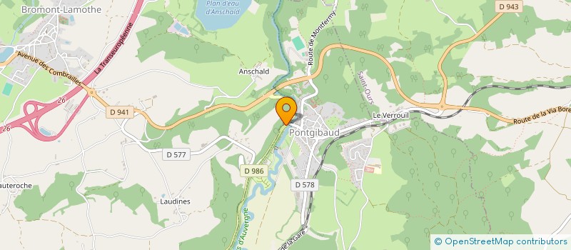 localisation de l'entreprise ALYRE  PONTGIBAUD