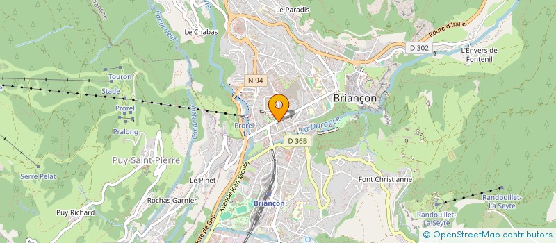 localisation de l'entreprise ALYRE BERNARD ET GUIDET RENE  BRIANCON