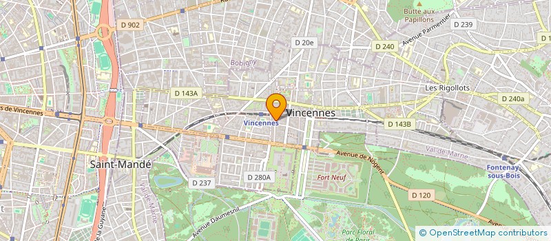 localisation de l'entreprise ALYS à VINCENNES
